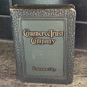 Book of Thrift VIII -- Book Bank -- Commerce Trust Company, Kansas City - Bankers Utilities Co San Francisco, circa 1920&#39;s   #7747
