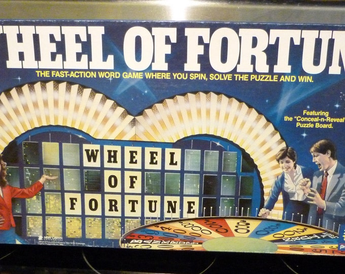 Vintage Wheel of Fortune Game Complete Etsy