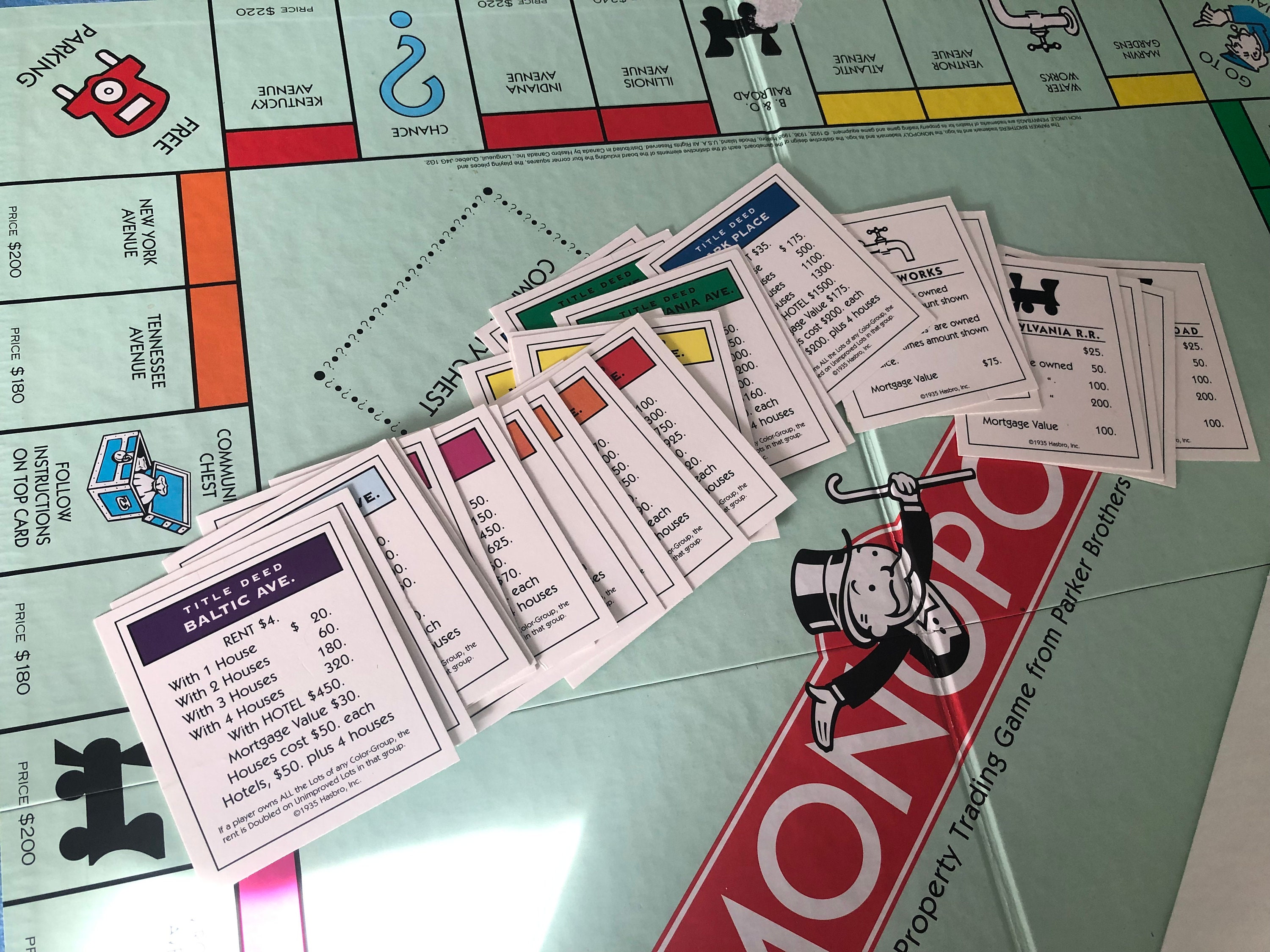 Parker Brothers Monopoly Game - Real Estate Game #7267 - Etsy Canada