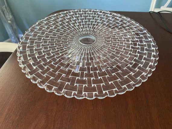 Nachtmann クリスタル皿 バスケットウィーブ Nachtmann クリスタル皿