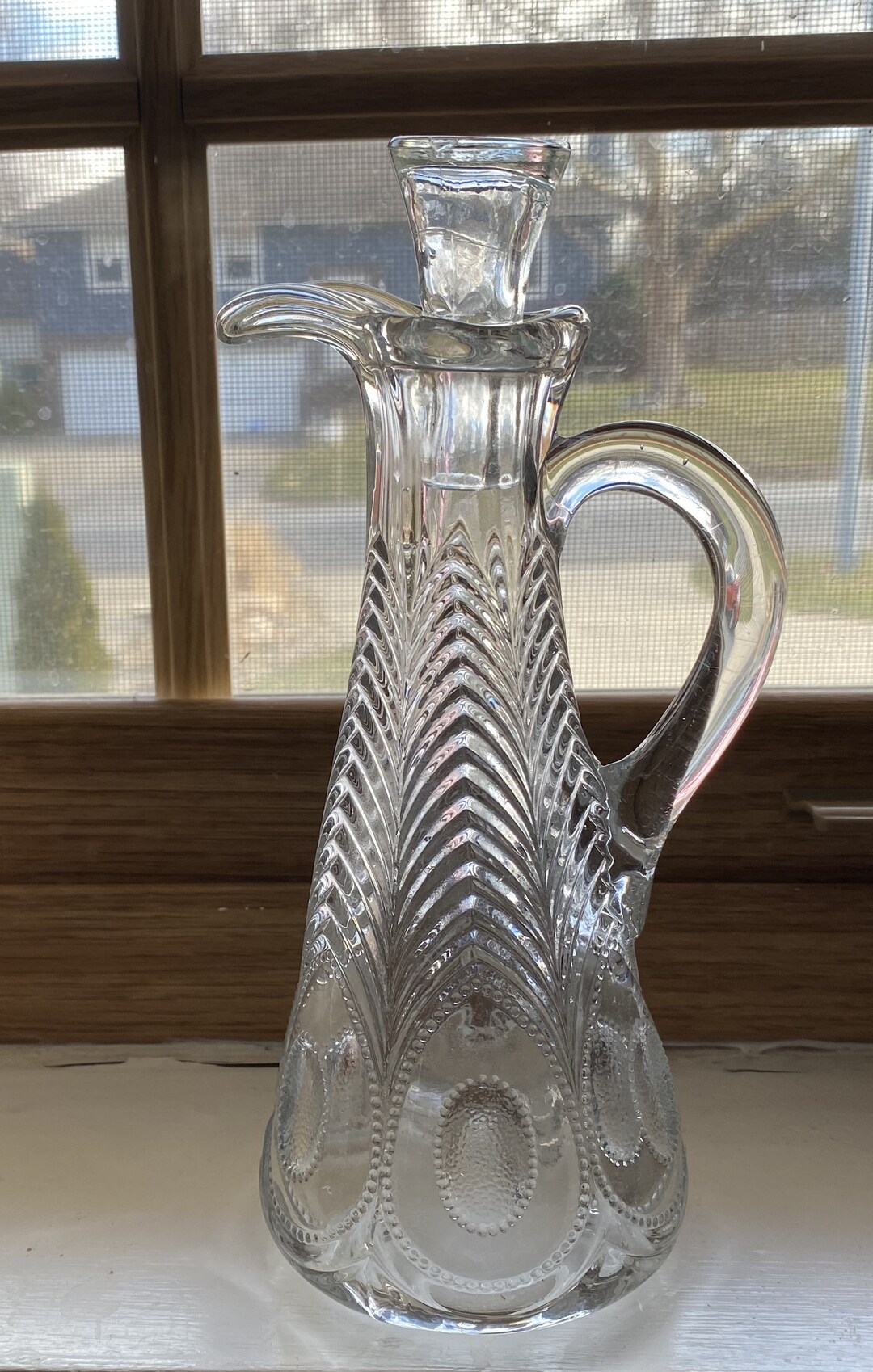 EAPC Georgia Pattern Peacock Vinegar Cruet #7708 - Etsy