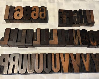 Vintage 2" Letterpress Printers Blocks - Sold Separately  #8836