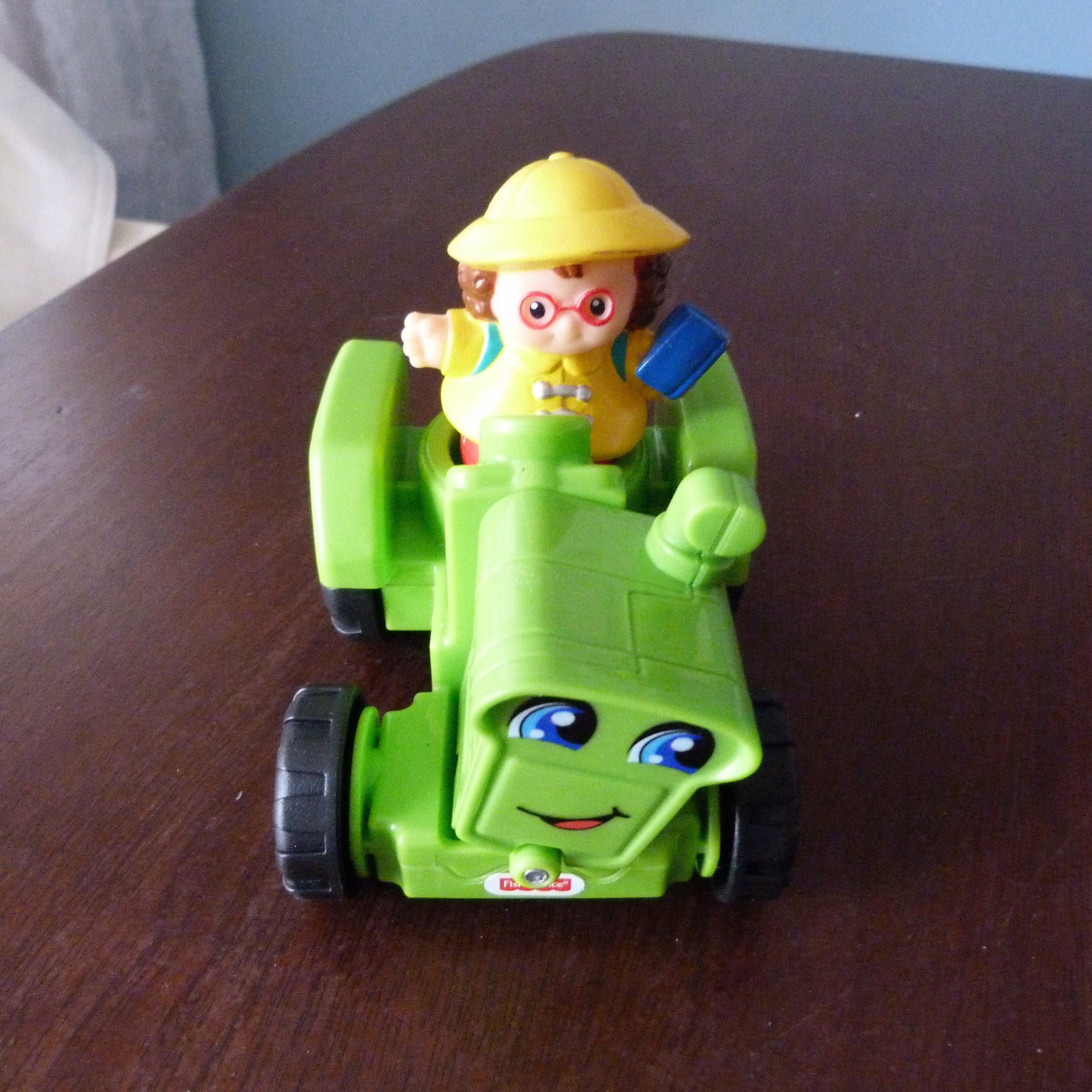 Fisher Little People Helpful Harvester Green Farm Tractor Ages 1-5 for sale online 