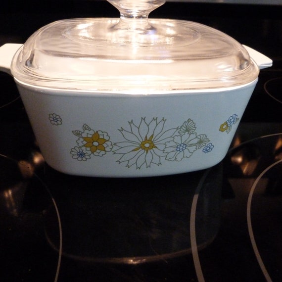 Corning Ware Floral Bouquet 1 Quart Saucepan With Removable Handle Vintage  Mid Century Kitchen 