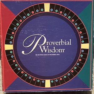 Proverbial Wisdom Game 1998 Proverbial Fun Game - COMPLETE   #7292