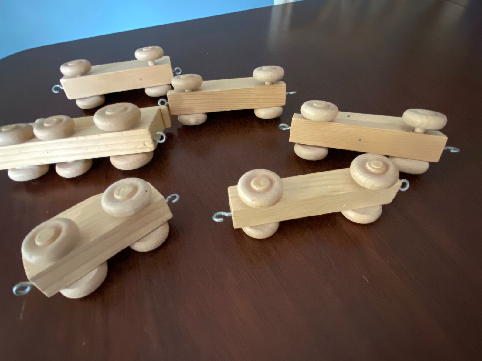 Wood Train Set, Wood Train, Wooden Train #3533 - Etsy