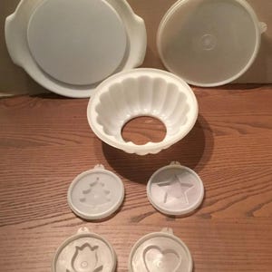 'Tupperware Jell-O', Gelatine Ringform, Tupperware Jello Form - KOMPLETT #8635