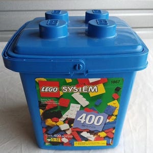 470+ Lego Block Set, Lego System Set, Lego Brick Set, 450+ Lego Blocks with Storage Case #8640