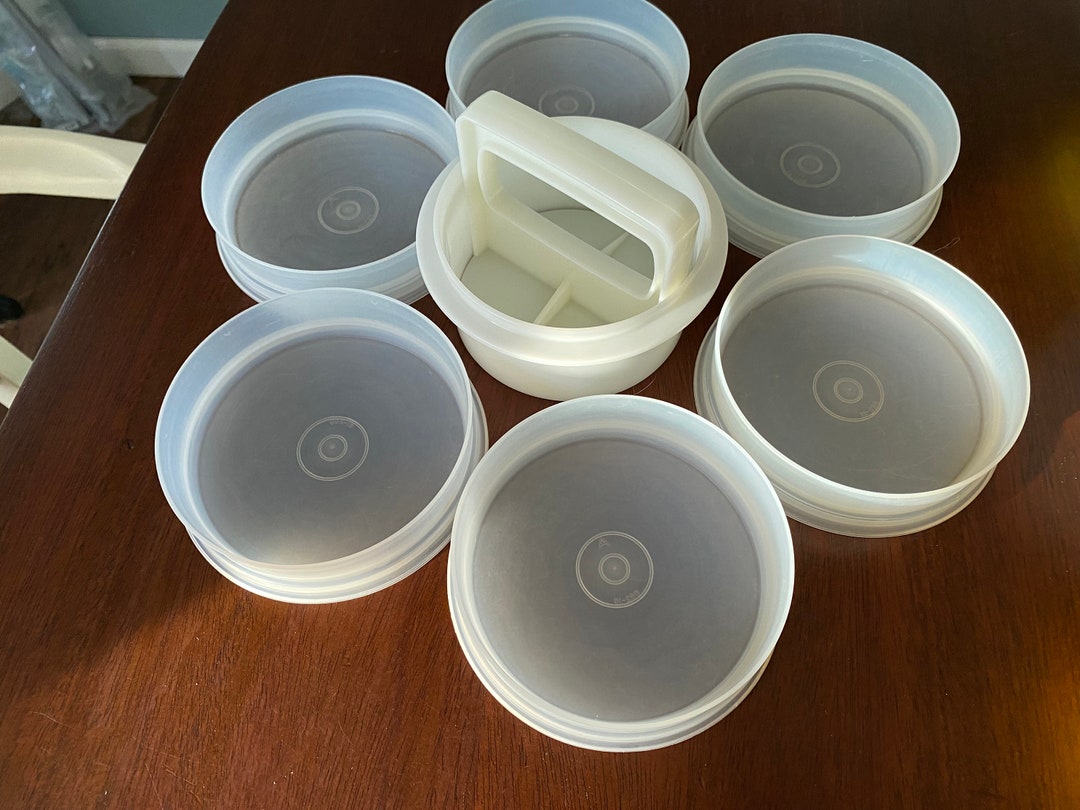 Tupperware Hamburger Press, Tupperware Patty Containers and Press Set ...