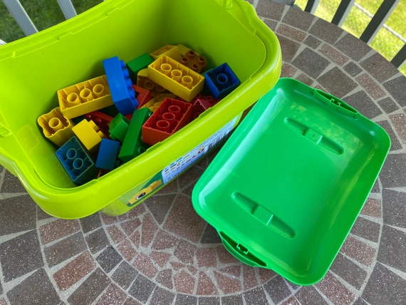 Duplo Block Set Lego Duplo Set Duplo Brick Set 48 Duplo Blocks With Storage Case 7933 Etsy