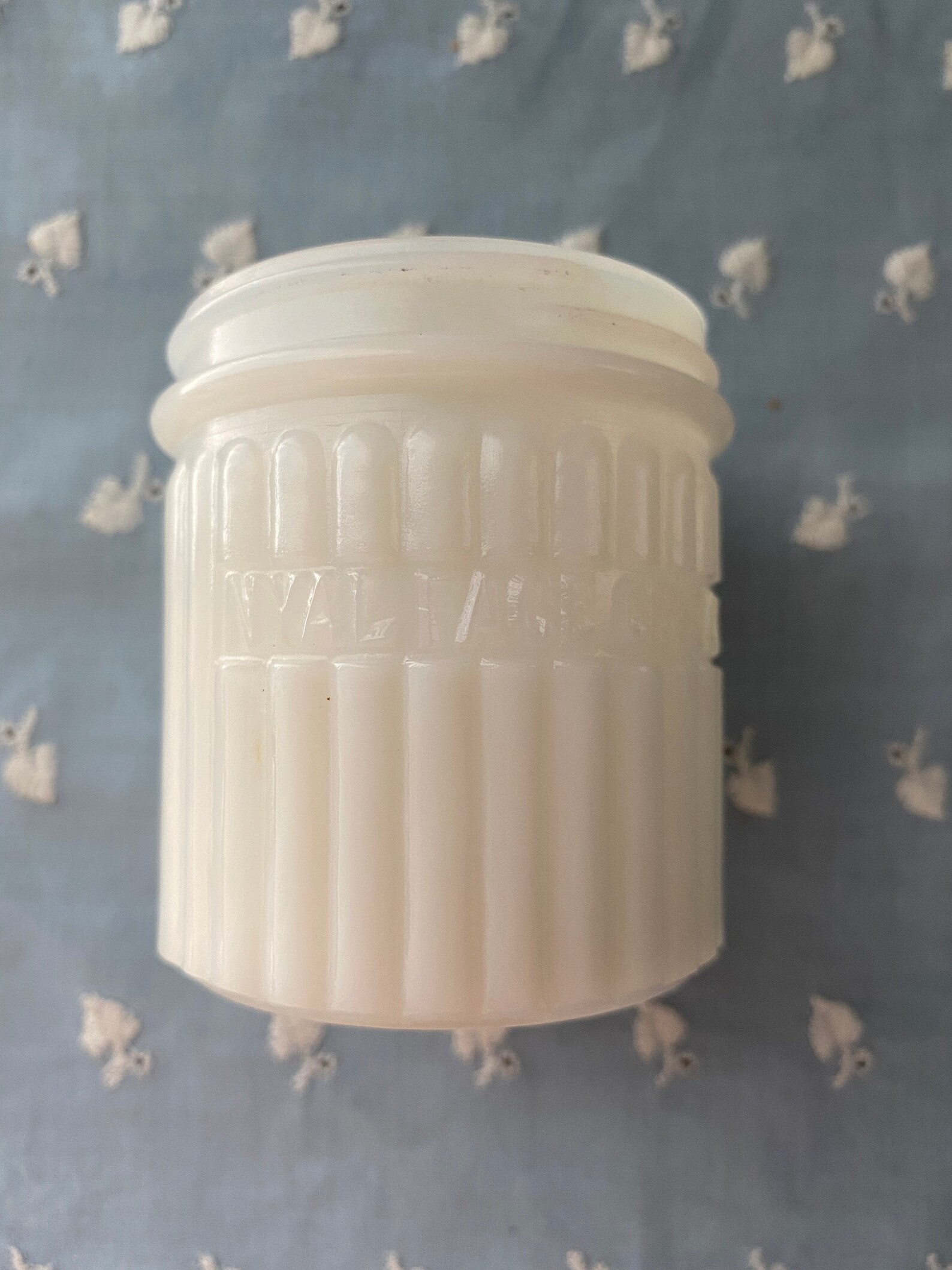 Vintage Milk Glass Nyal Face Cream Jar Etsy