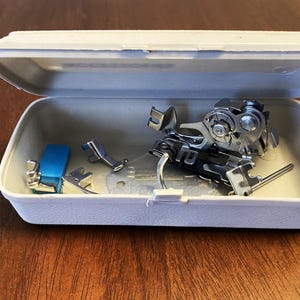 Sewing Machine Attachments, Sewing Foot, Sewing Ruffler, Quilting Guide, Button Presser, Gimping Presser Foot, Hemmer, Needle Plate #8413