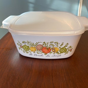 Corning Ware A Series Spice of Life 1-1/2 L Casserole Dish with Lid, Corning Ware SOL 1.5 Qt  Casserole, Corning Ware A-1.5 #7092