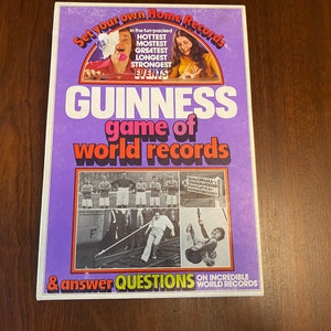 GUINNESS Game of World Records, Guinness Board Game 1975 Edition  #6350