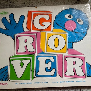 Vintage Playskool Puzzle, Groover Puzzle, Sesame Street Puzzle #7262