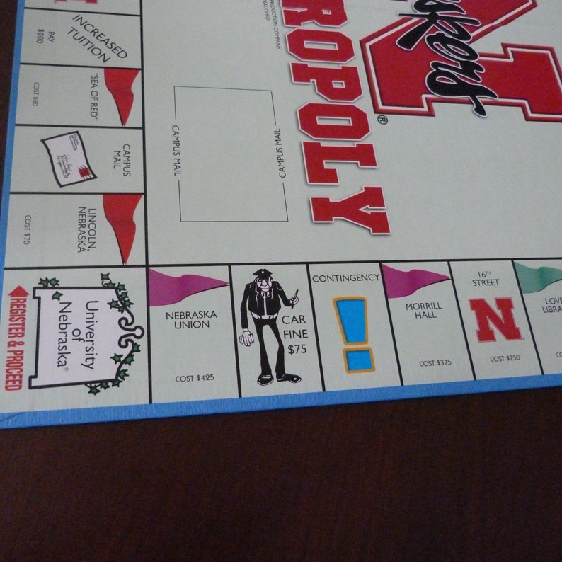 HUSKEROPOLY University of Nebraska Monopoly Board Game 3246 - Etsy