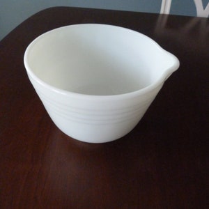 Tigela de vidro para mistura de leite Hamilton Beach com bico de despejo, tigela de mistura Pyrex para Hamilton Beach Pyrex #3500