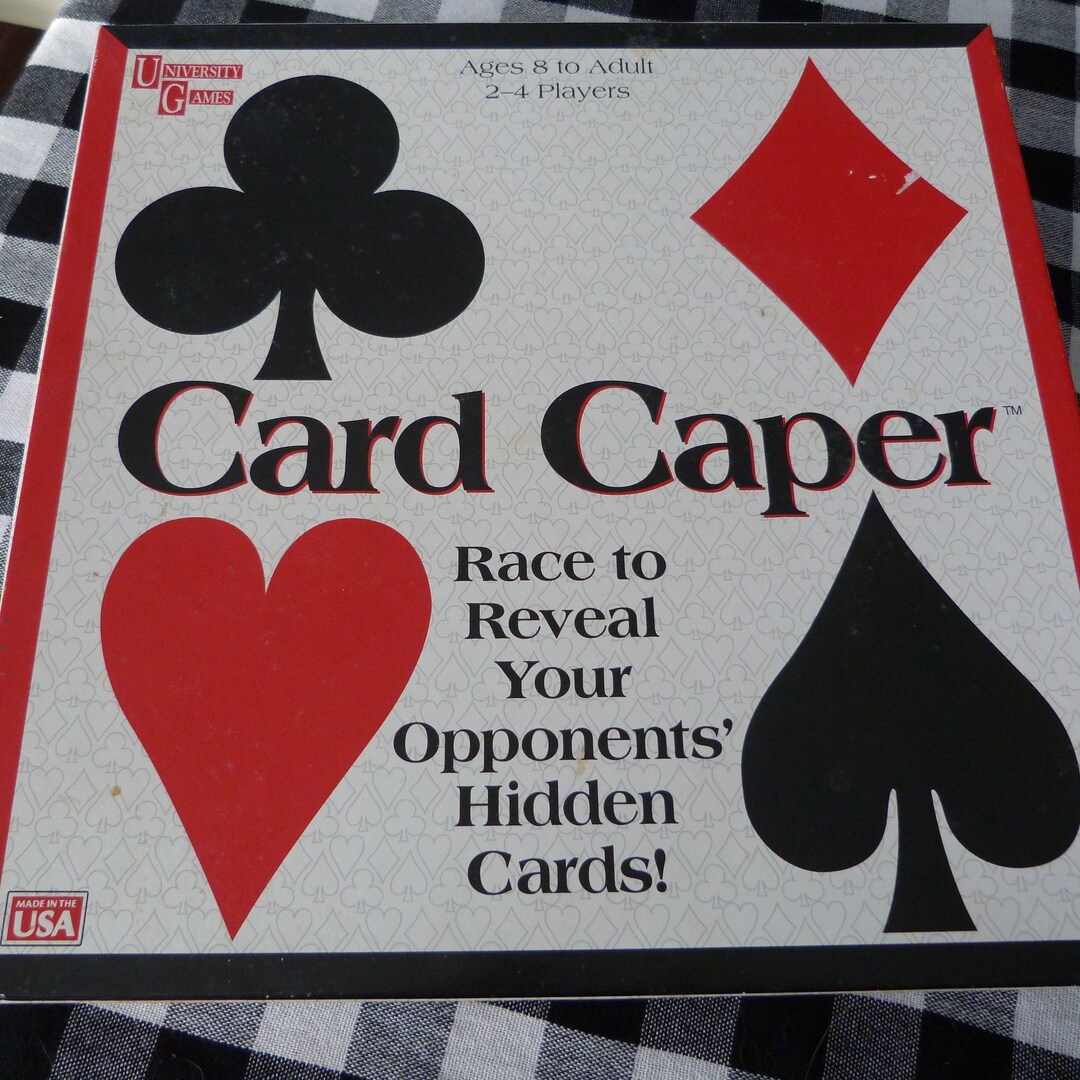 Card Caper Game Complete, University Games Card Caper, Card Game 3621