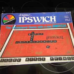 Vintage 1980&#39;s  Scrabble Game by Selchow & Righter - COMPLETE  #3000