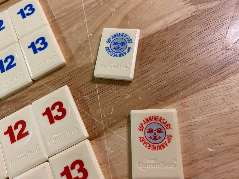 Rummikub 60th Anniversary Edition Tile Game in Original Box Etsy