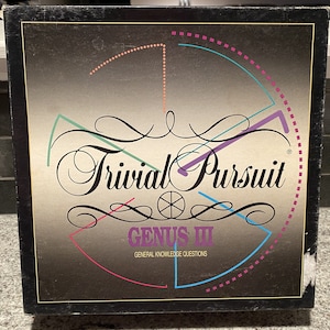 Trivial Pursuit Genus III, Trivial Pursuit 1990&#39;s, Trivial Pursuit Game  # 7293