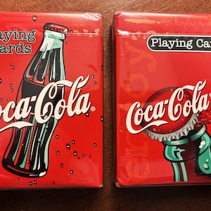 Coca Cola Playing Cards - Etsy