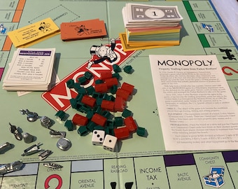 希少　モノポリー　米国版　ボードゲーム　木箱入り　パーカーブラザーズ Parker Brothers Premier 70th Anniversary Edition MONOPOLY