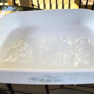 Corning Ware Country Cornflower Baking Dish, Corning Ware A-21 Open Roaster, Corning Ware Lasagna Dish Country Cornflower    #8192