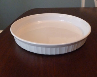 Corning Ware French White F-3-B Quiche Dish, CorningWare French White Quiche Dish  #7201