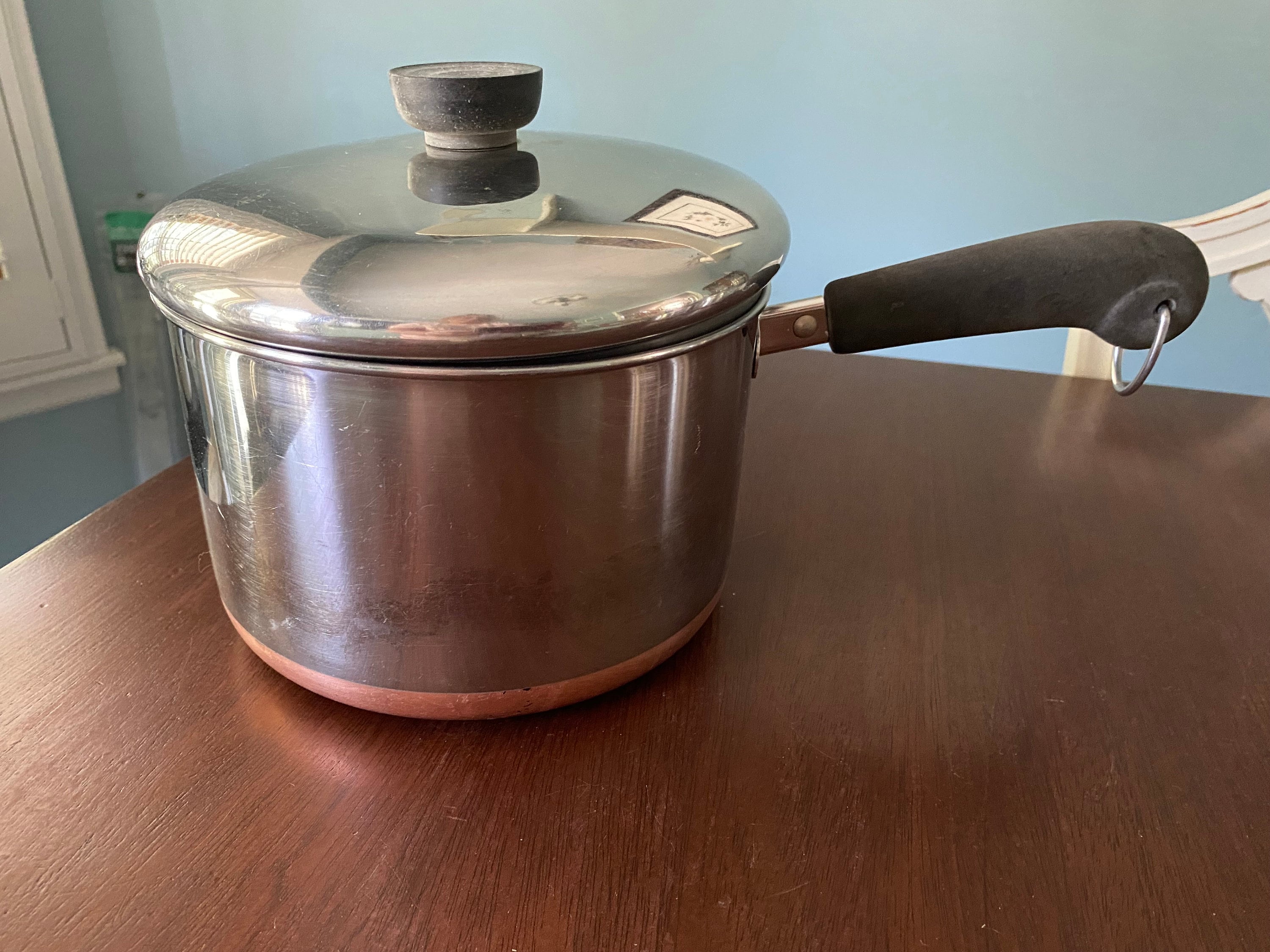 Revere Ware Copper Bottom 3 Qt Saucepan W/lid 7363 