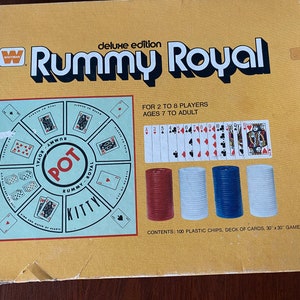 Rummy Royal Deluxe Edition Game Set in Original Box, 1975 Whitman   #7844