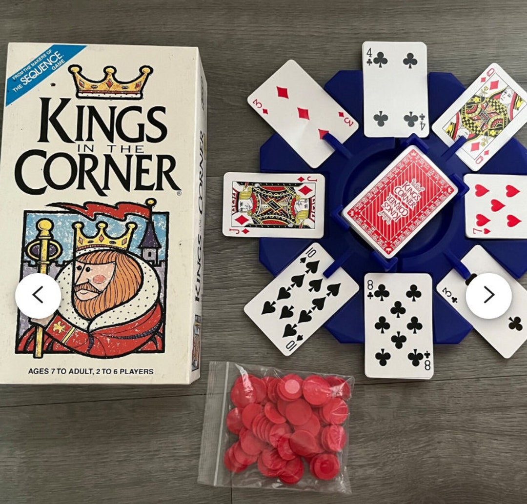 Kings in the Corner Game COMPLETE, Jax Games Kings in the Corner Card Game 2807 Etsy