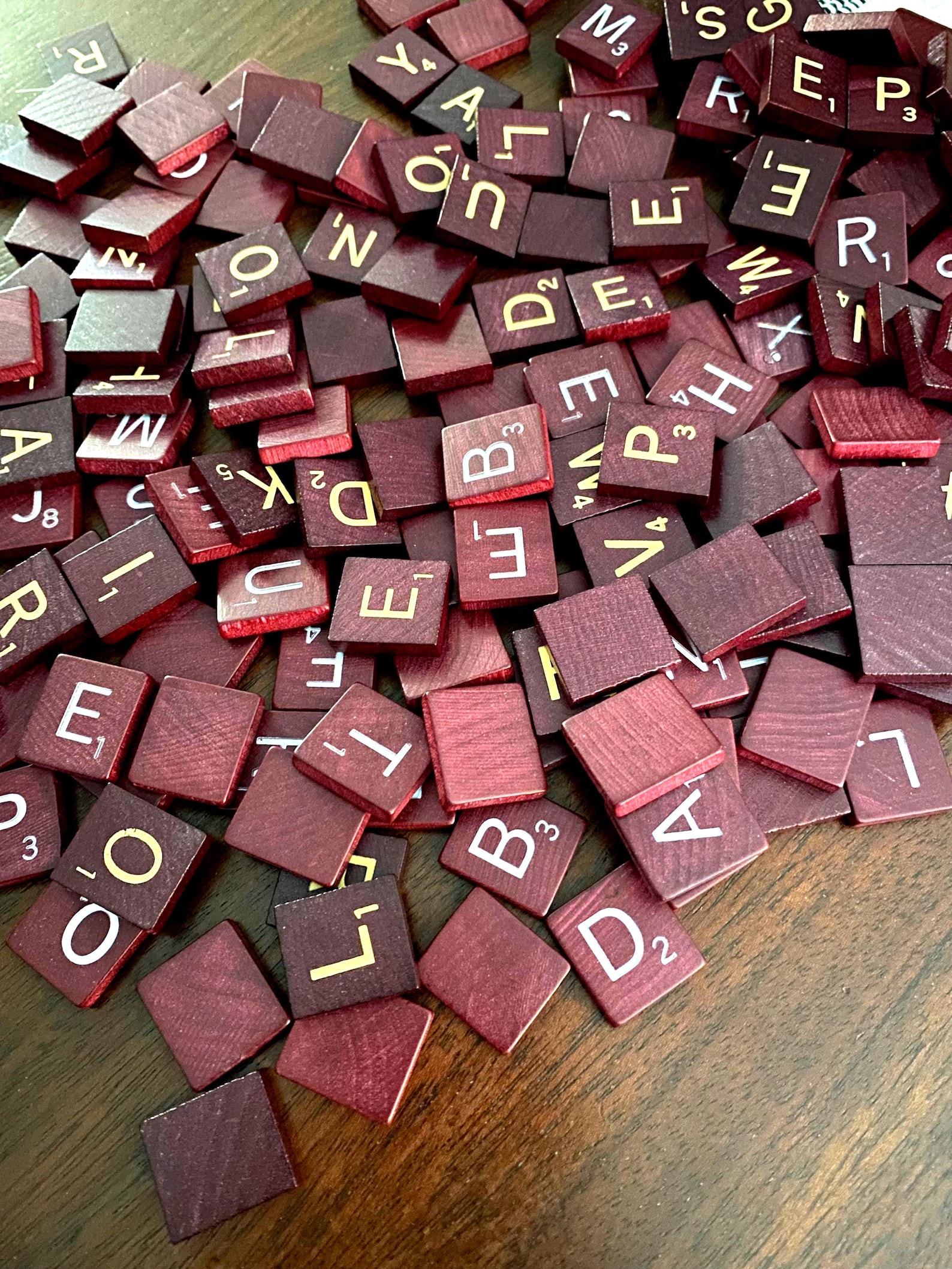 Red Scrabble Tiles for Craft Projects, Scrabble Racks, Individual ...