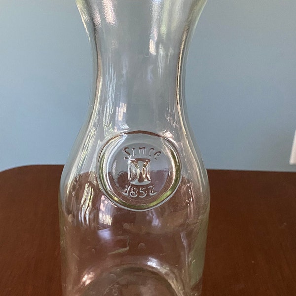 Vintage 1-liter Carafe, Glass Carafe, Vintage Carafe, Carafe, Canada Glass Carafe, Wine carafe   #6312