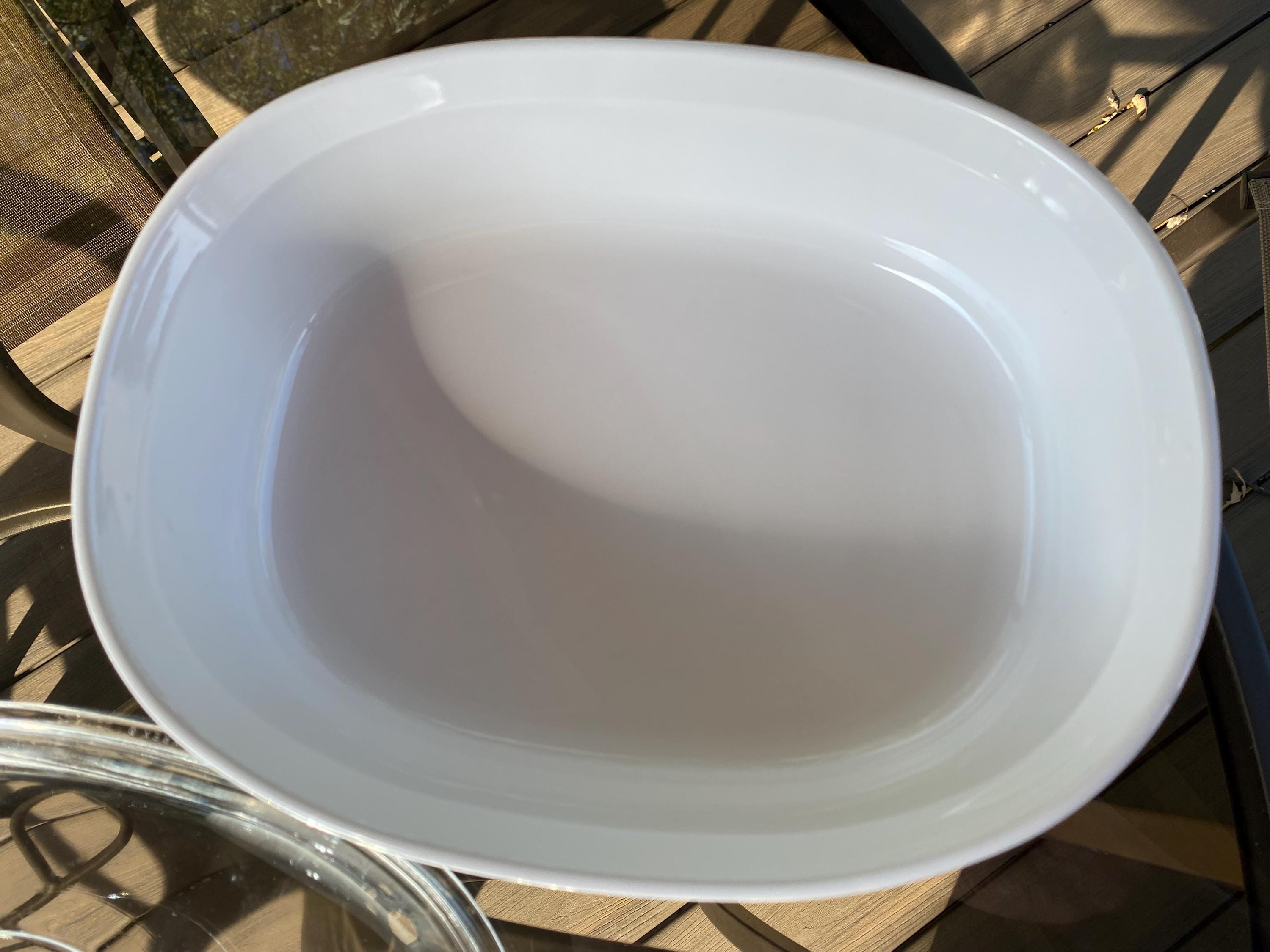 CorningWare FS2 Auflaufform Oval – 2,5 Liter, Französisch-weiß, Für Ofen, Mikrowelle & Gefrierschrank