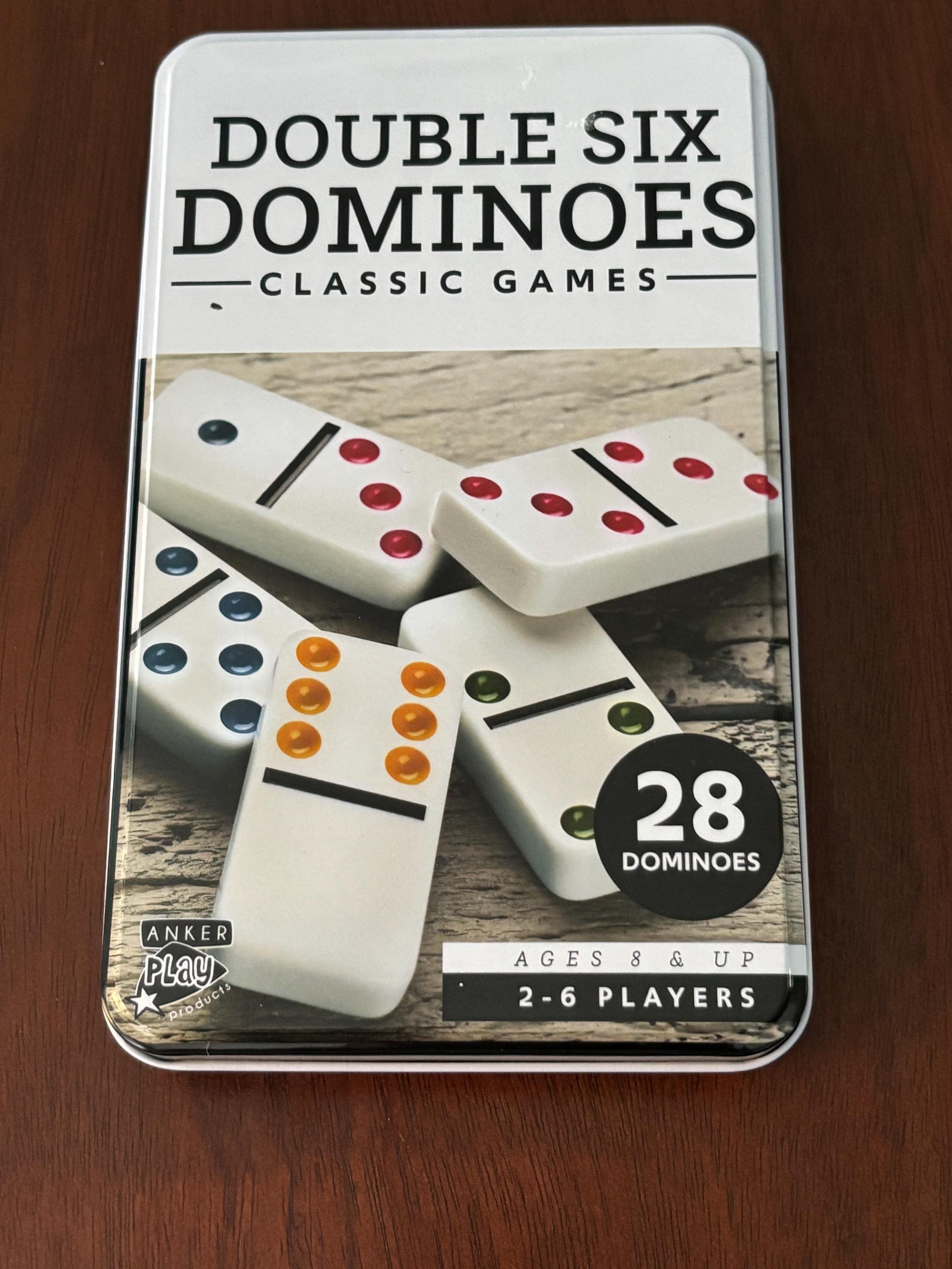 Dot SIX 4点セット Double Six Color Dots Jumbo Dominoes - Etsy