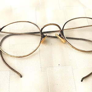 WINDSOR Gold Filled Eyeglasses Frame 1900's Stamped Round WINDSOR Gold Filled Eyeglasses Frame 1900's Stamped Round