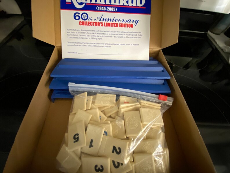 Rummikub 60th Anniversary Edition Tile Game in Original Box Etsy