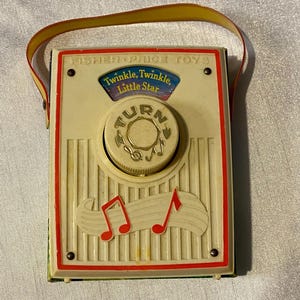 Vintage Fisher Price Music Box, Fisher Price Radio, Twinkle Twinkle Little Star Radio, Kids Radio   #8695