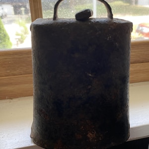 Antique Cow Bell, Heavy Real Cow Bell   #8037