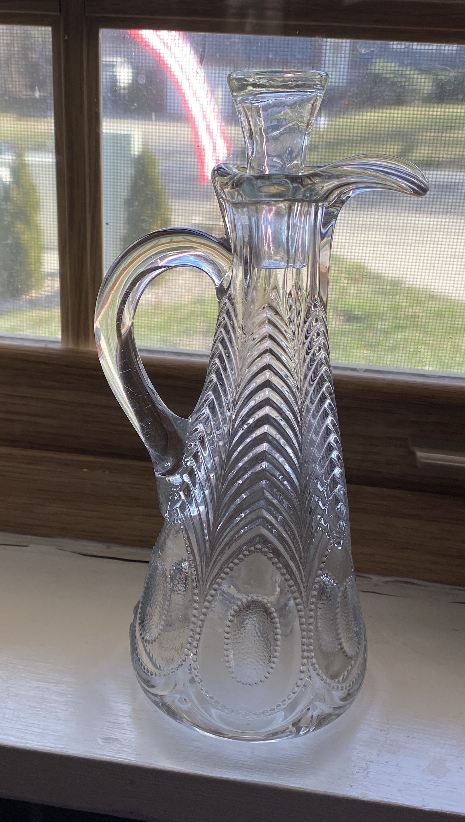 EAPC Georgia Pattern Peacock Vinegar Cruet #7708 - Etsy