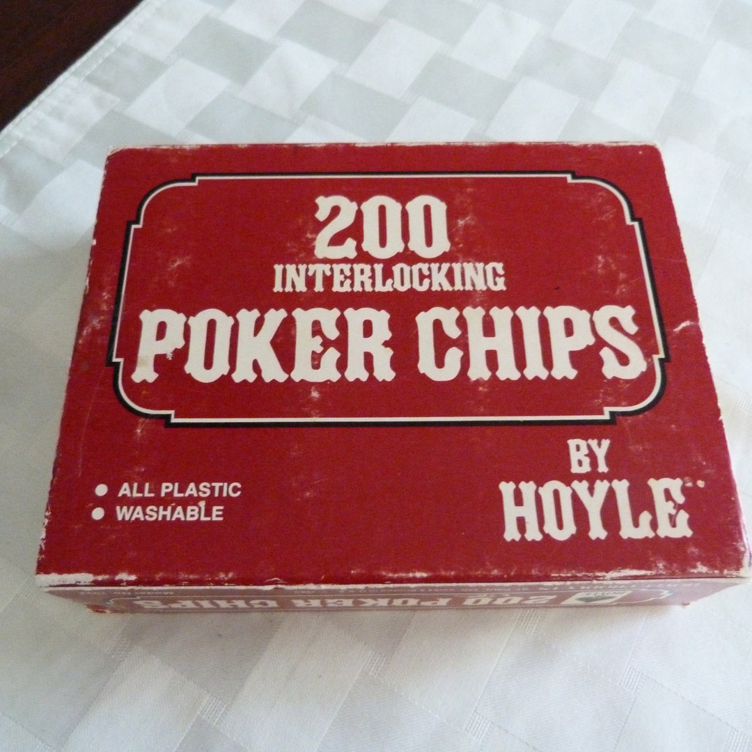 Vintage Hoyle Poker Chips Box of 200 Hoyle Poker Chips in Etsy