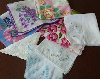 Vintage Hankies, Women's Handkerchiefs  - Lot of 4  #2164