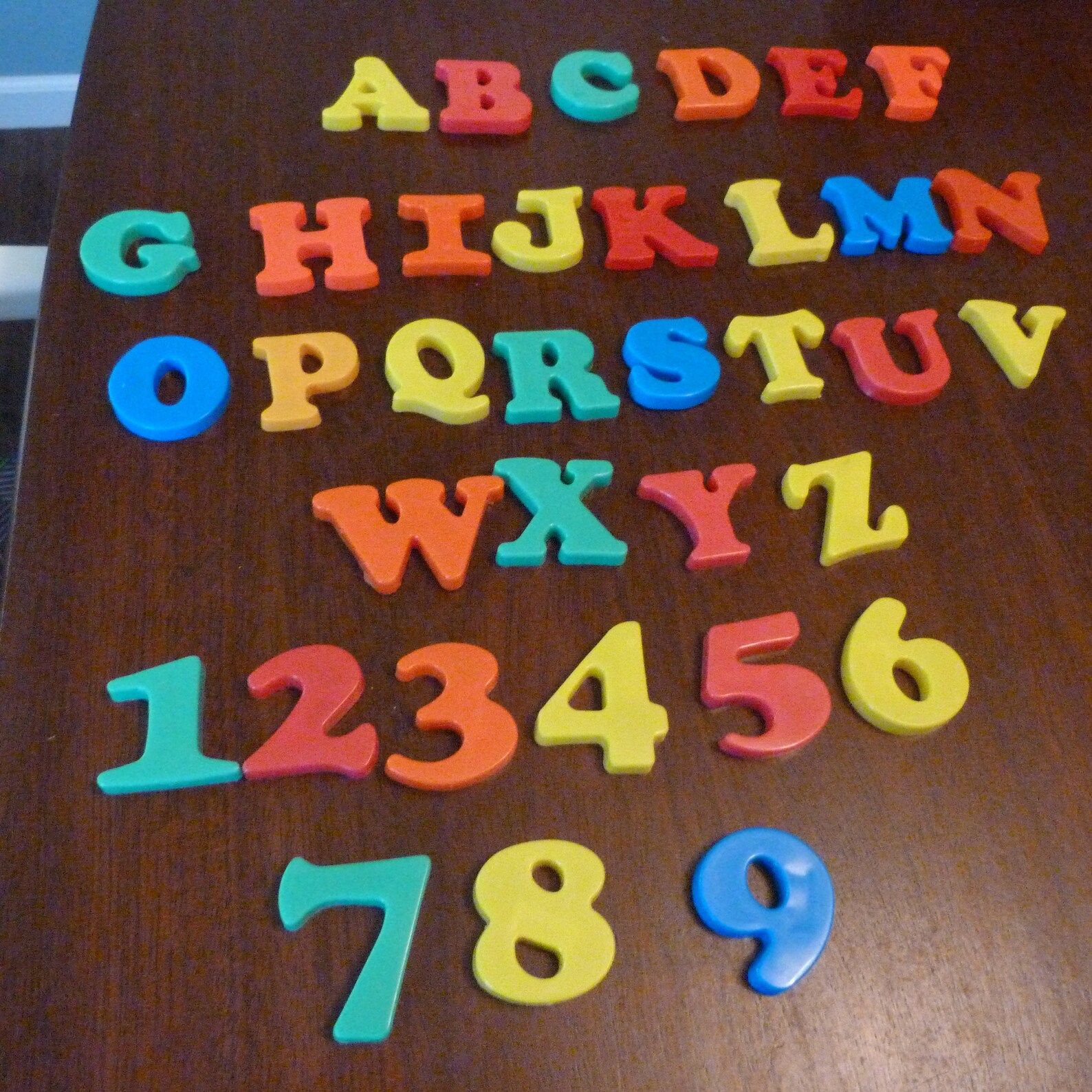 Plastic Alphabet & Number Complete Set AZ and Numbers Etsy