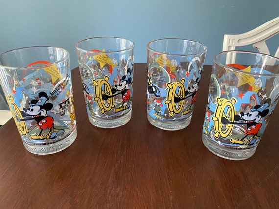 Mickey Mouse Glasses, Set of 4