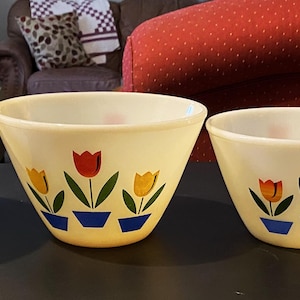 Fireking Tulip Set - Etsy