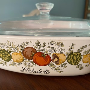 Corning Ware Spice of LIfe Baking Dish, CorningWare Spice of Life A-1-B Casserole Dish with Lid, CorningWare 1 Qt A-1-B Spice of Life  #8492