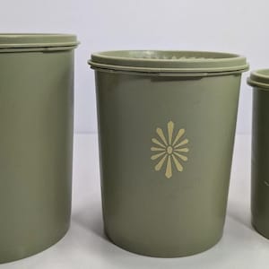 Tupperware 809 Canister, Servalier Canister, Tupperware Avocado Green Canister, Tupperware Olive Green Canister - YOUR CHOICE  #8567