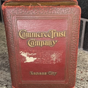 Book of Thrift VIII -- Book Bank -- Commerce Trust Company, Kansas City - Bankers Utilities Co San Francisco, circa 1920&#39;s   #7748