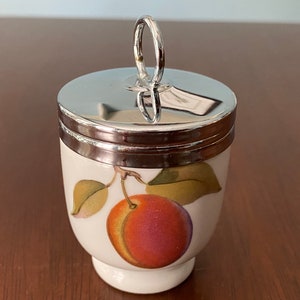 Royal Worcester Egg Coddler, Royal Worcester Evesham Egg Coddler, English Egg Coddler #7357
